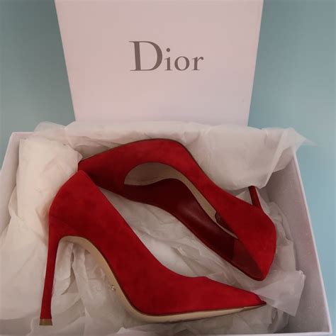 red dior pumps|Dior pumps price.